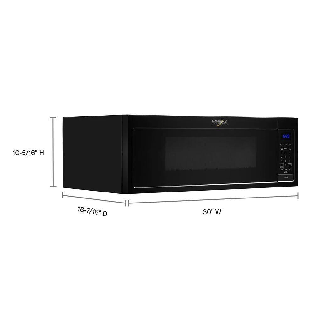 Whirlpool WML35011KB 1.1 Cu. Ft. Low Profile Microwave Hood Combination - Image 7