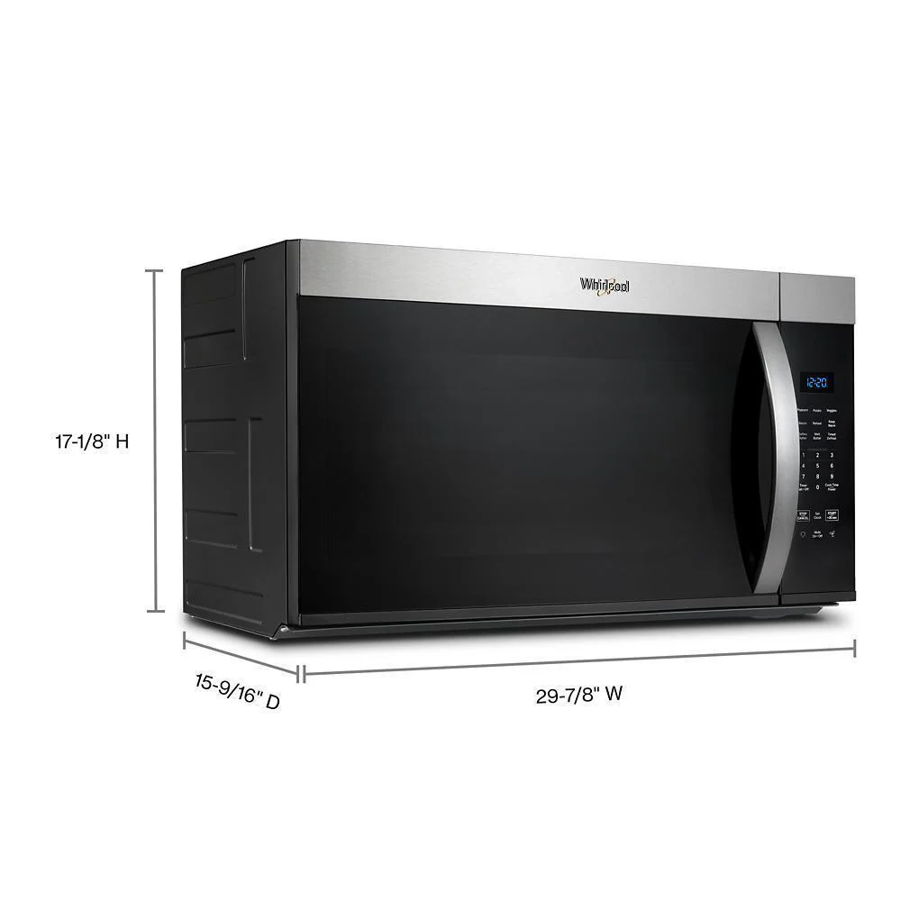 Whirlpool WMMS3130RZ 30 W 1.7 Cu. Ft Over The Range Microwave With 1000-Watts Cooking Power - Image 6