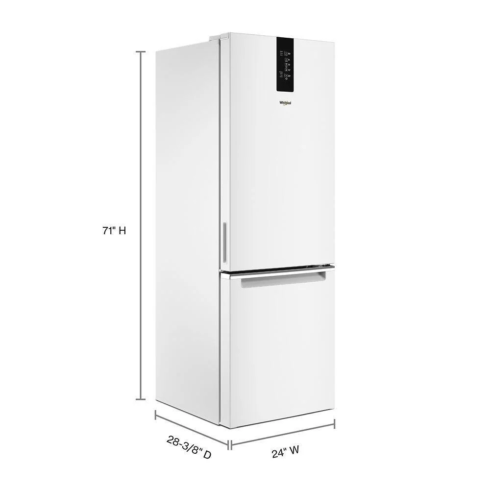 Whirlpool WRB533CZJW 24-Inch Wide Bottom-Freezer Refrigerator - 12.7 Cu. Ft. - Image 6