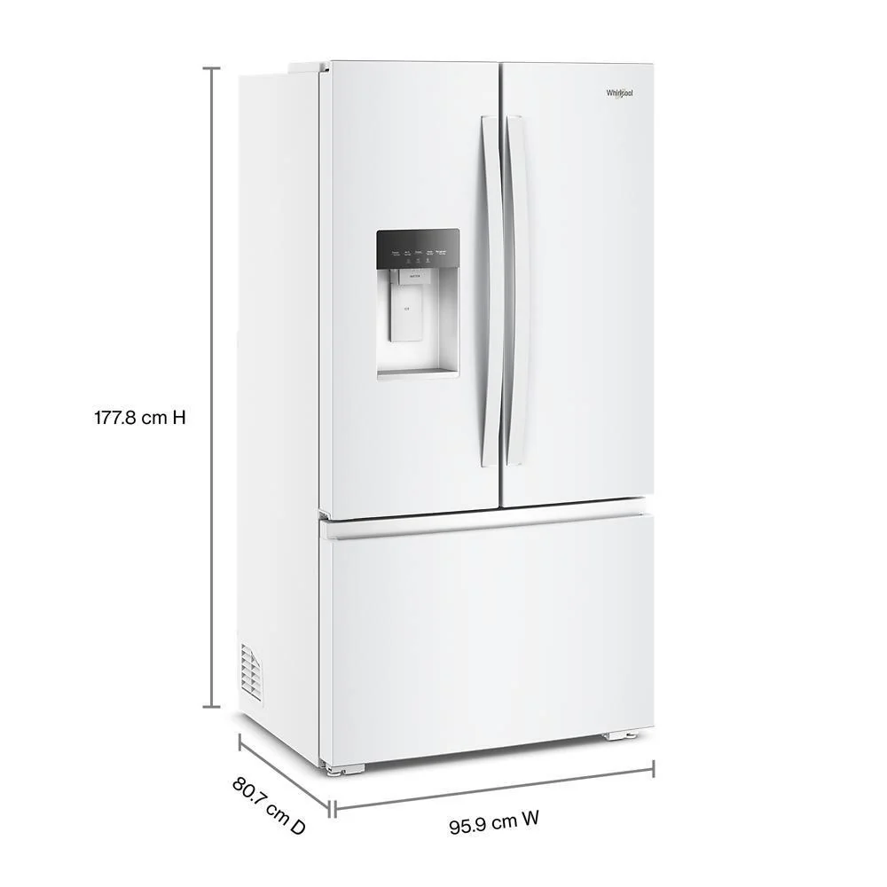Whirlpool WRFC5036RW 36-Inch Wide French Door Refrigerator With In-Door Water & Ice - 23 Cu. Ft. - Image 3