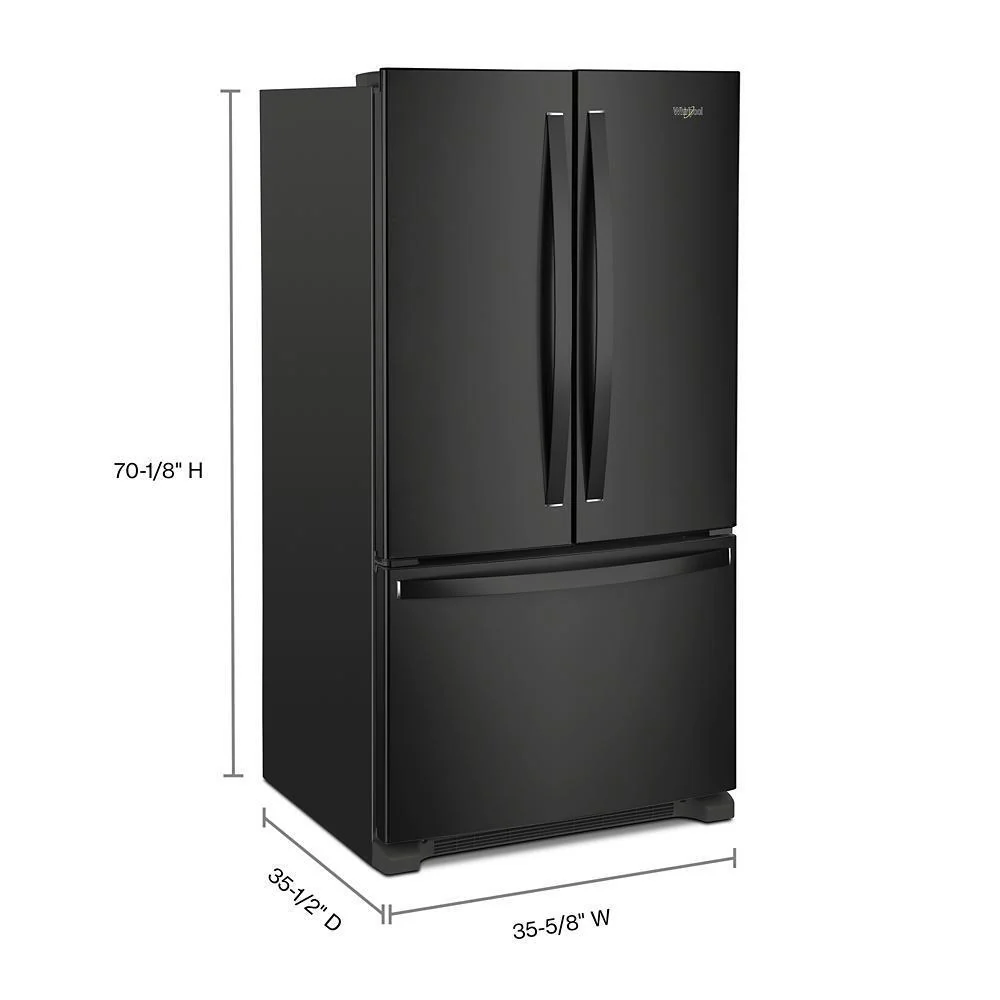 Whirlpool WRFF3036RB Whirlpool® Full-Depth French Door Bottom Mount Refrigerator - Image 2