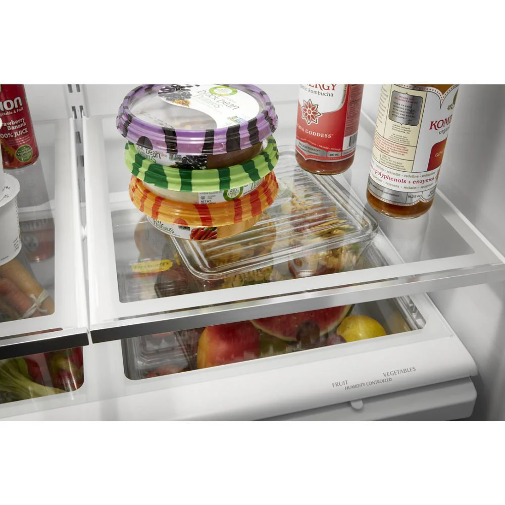 Whirlpool WRFF5333PW 33-Inch Wide French Door Refrigerator - 22 Cu. Ft. - Image 7