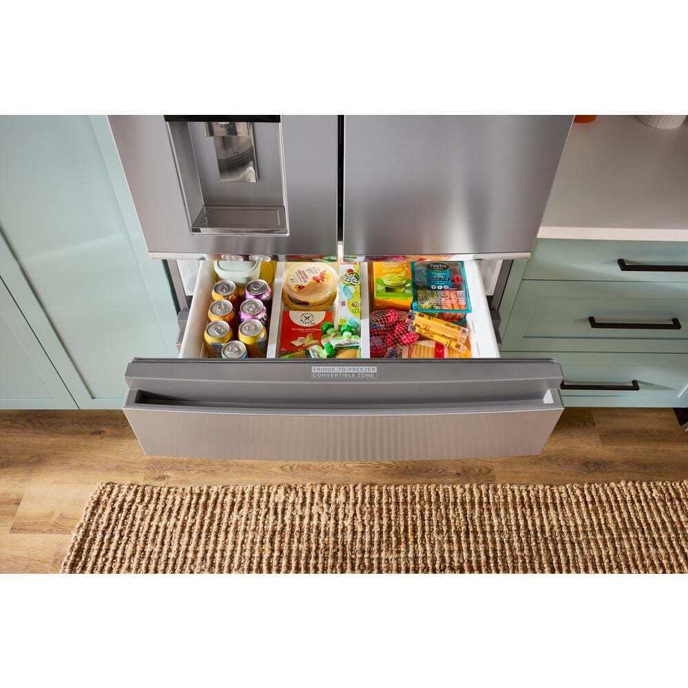 Whirlpool WRMC7036RZ 36-Inch Wide True Counter Depth 4-Door French Door Refrigerator - 22 Cu. Ft. - Image 9