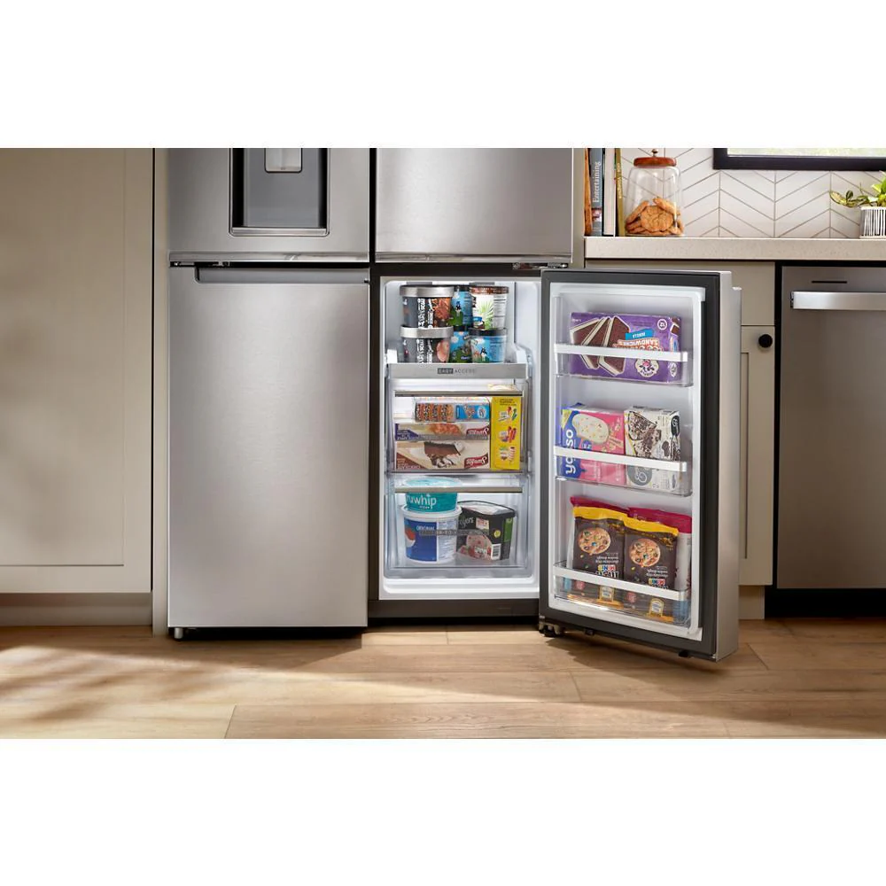 Whirlpool WRQC7836RZ 36-Inch Counter Depth 4 Door Refrigerator With Ice Maker In Door - Image 14