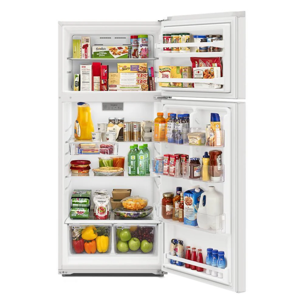 Whirlpool WRTX5328PW 28-Inch Wide Top-Freezer Refrigerator - 16.3 Cu. Ft. - Image 7