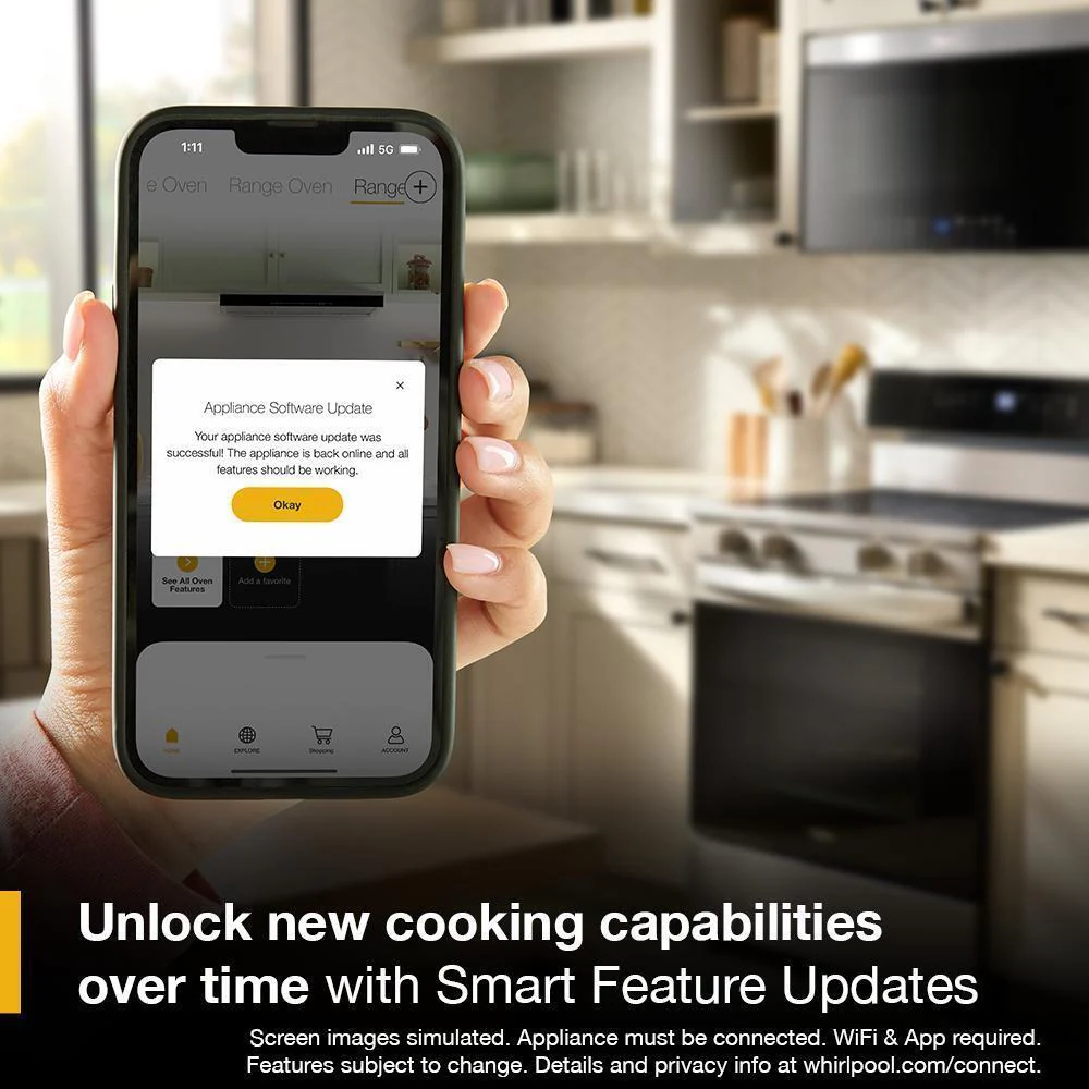 Whirlpool WSES5030SB 30-Inch Electric Smart Range With Air Cooking Technology - Image 18