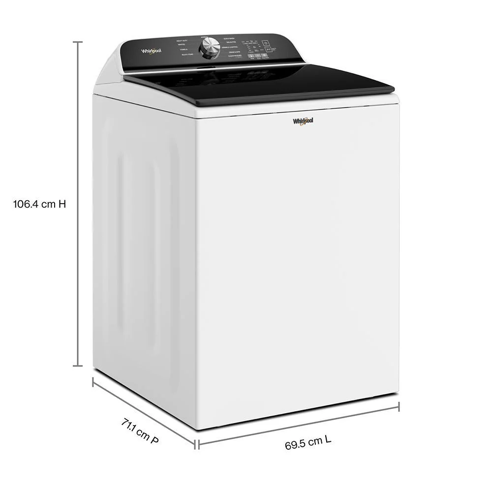 Whirlpool WTW6150PW 5.3 Cu. Ft. Whirlpool® Top Load Washer With Impeller - Image 5