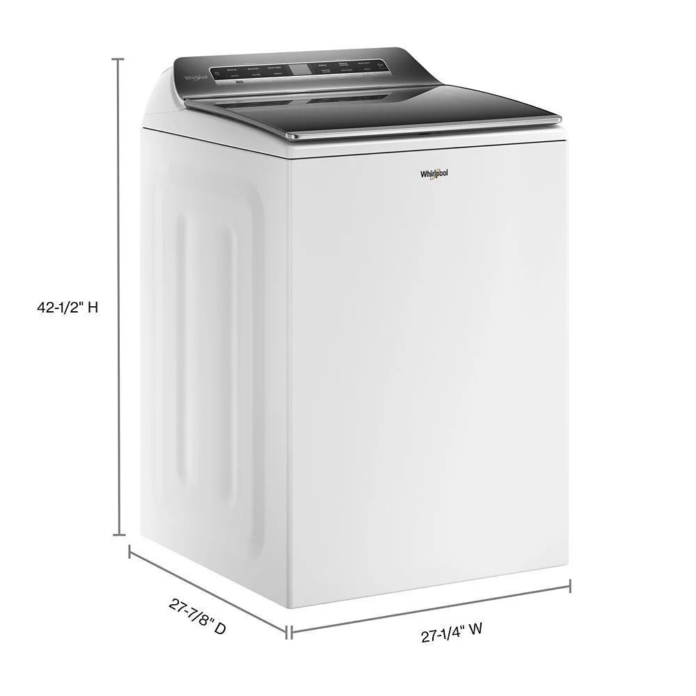 Whirlpool WTW8127LW 5.2 - 5.3 Cu. Ft. Top Load Washer With 2 In 1 Removable Agitator - Image 5