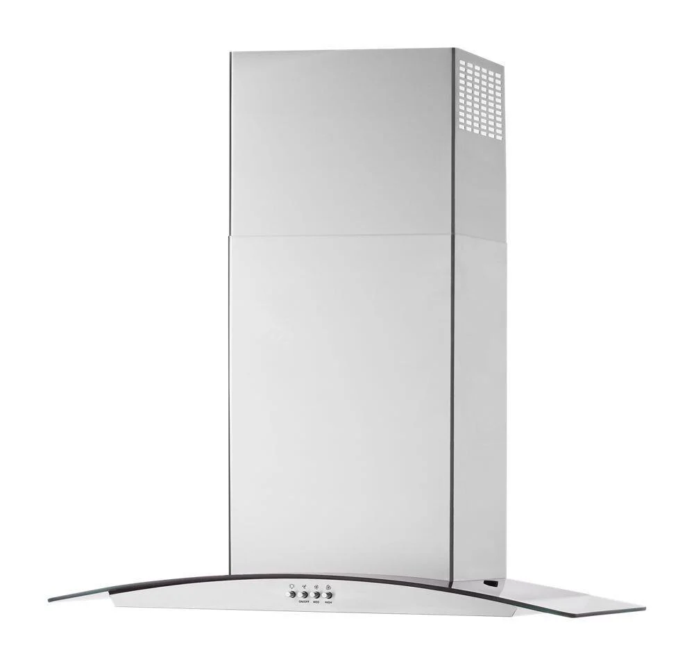 Whirlpool WVW51UC0LS 30" Curved Glass Wall Mount Range Hood - Image 5