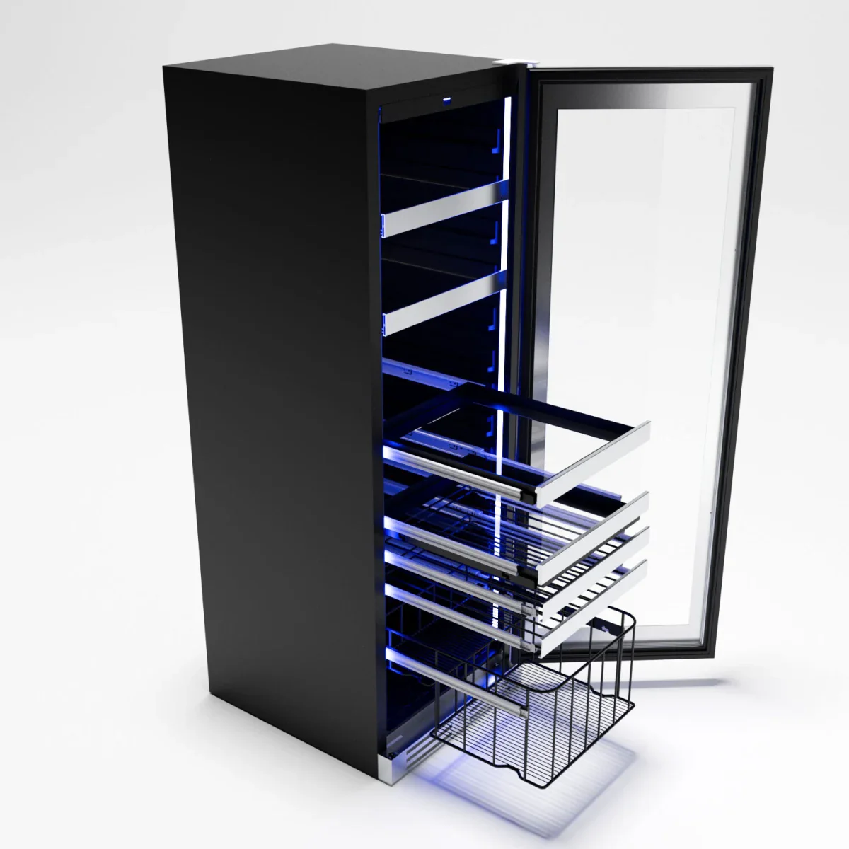 Xo Appliance XOU2470BCGS Tall Beverage Center Ss Glass - Image 2