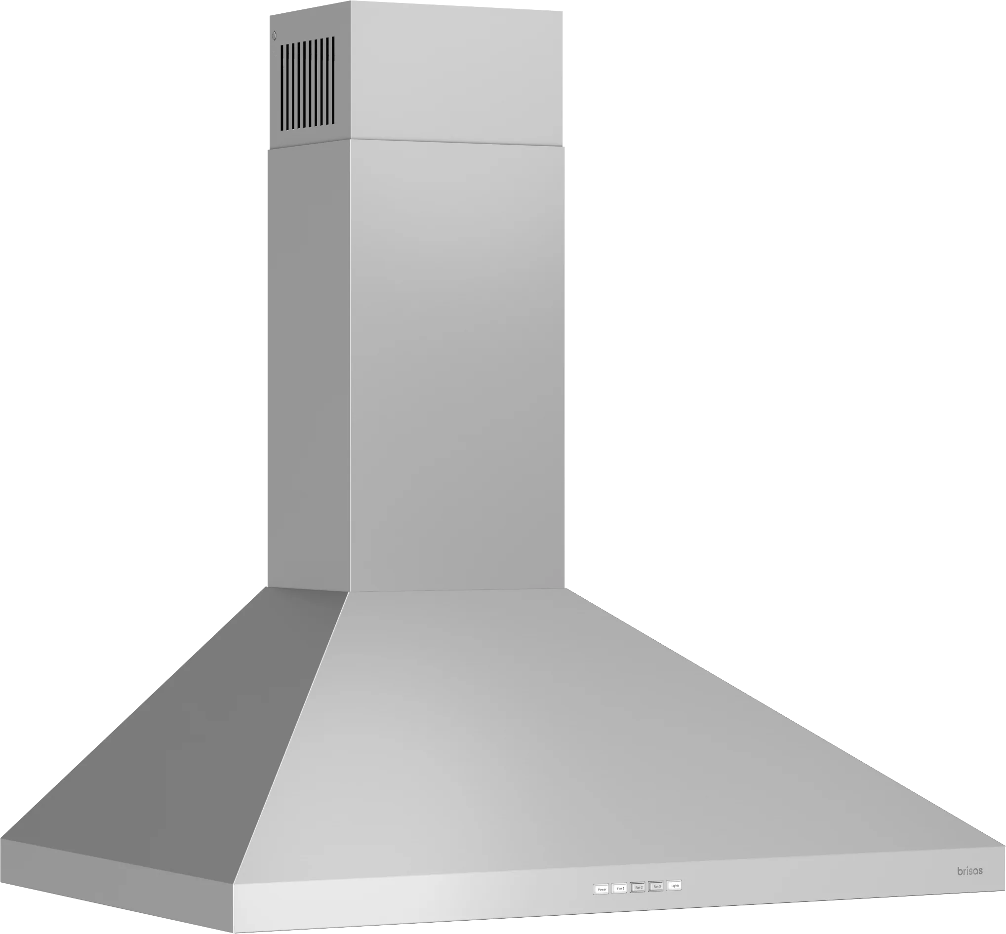 Zephyr BVEE30CS Brisas Traditional Pyramid Wall, 30" Ss, Act, Led - Image 2