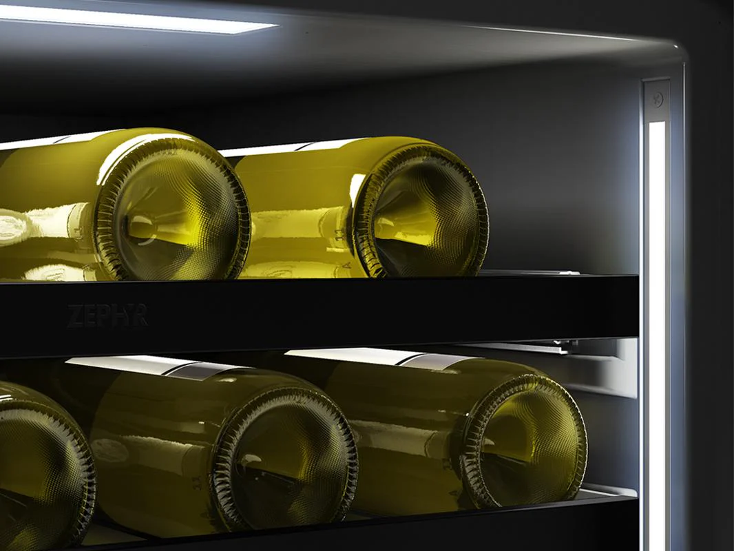 Zephyr PRW24F02CPG 24" Full Size Panel Ready Dual Zone Wine Cooler - Image 10