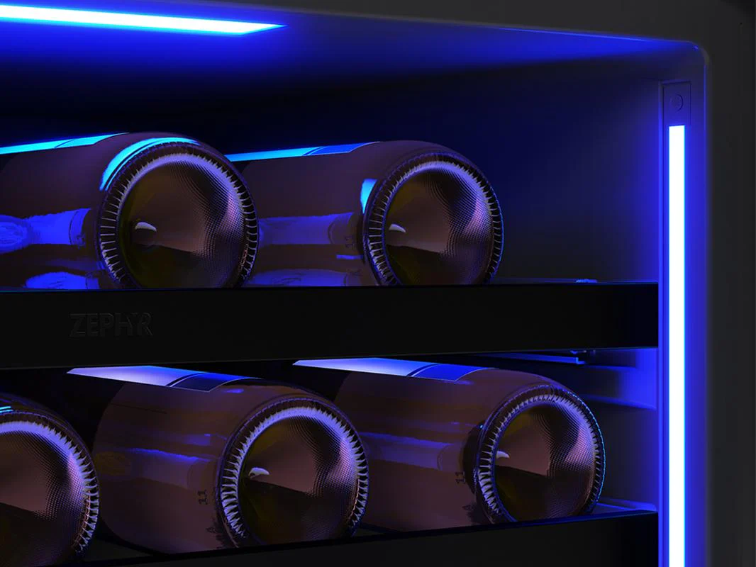 Zephyr PRW24F02CPG 24" Full Size Panel Ready Dual Zone Wine Cooler - Image 11